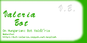 valeria bot business card